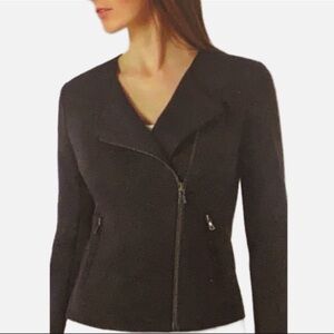 NWT Catherine Malandrino Black Runway Style Asymmetrical Blazer Jacket Sz S